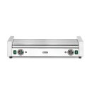 Rollengrill XL - 2 Zonen, HENDI, 14 Rollen, Silber, 220-240V/2000W, 732x590x(H)168mm