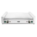 Rollengrill XL - 2 Zonen, HENDI, 14 Rollen, Silber, 220-240V/2000W, 732x590x(H)168mm