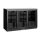 Kühlschrank mit drei Schiebetüren an der Bar, Arktic, 308L, Schwarz, 220-240V/160W, 1350x520x(H)865mm