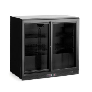 Kühlschrank hinten mit doppelten Schiebetüren, Arktic, 158L, Schwarz, 220-240V/160W, 900x520x(H)870mm