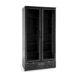 Kühlschrank mit doppelter Tür auf der Rückseite, Arktic, 384L, Schwarz, 220-240V/365W, 900x530x(H)1820mm