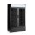 Rückwandkühlschrank mit hinterleuchteter Blende, zweitürig, Arktic, 512L, Schwarz, 220-240V/510W, 1120x585x(H)1900mm