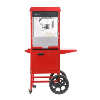 Popcorn-Maschine mit Fahrgestell, HENDI, Rot, 220-240V/1155W, 940x510x(H)1553mm