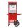 Popcorn-Maschine mit Fahrgestell, HENDI, Rot, 220-240V/1155W, 940x510x(H)1553mm