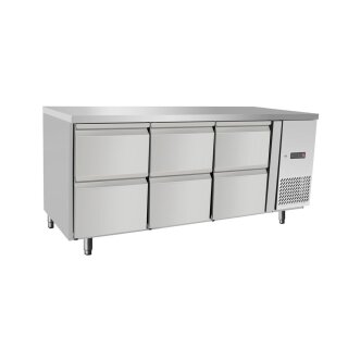Kühltheke, mit 6 Schubladen, Arktic, 420L, 230V/400W, 1795x700x(H)879mm