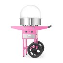 HENDI Zuckerwattemaschine - it Edelstahlschüssel, 1130 W, rosa Gehäuse & Zubehörschublade