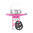 HENDI Zuckerwattemaschine - it Edelstahlschüssel, 1130 W, rosa Gehäuse & Zubehörschublade