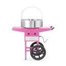 HENDI Zuckerwattemaschine - it Edelstahlschüssel, 1130 W, rosa Gehäuse & Zubehörschublade
