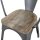 Bolero Bistro Curve Stühle Mit Mango-Holz-Sitzauflage Gunmetal (4 Stück)