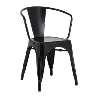 Bolero Bistro Curve Stühle Schwarz (4 Stück)