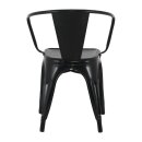 Bolero Bistro Curve Stühle Schwarz (4 Stück)