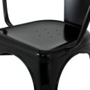 Bolero Bistro Curve Stühle Schwarz (4 Stück)