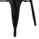 Bolero Bistro Curve Stühle Schwarz (4 Stück)