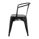 Bolero Bistro Curve Stühle Schwarz (4 Stück)