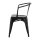 Bolero Bistro Curve Stühle Schwarz (4 Stück)