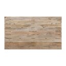 Bolero Bistro Esstisch Mangoholz-Lattenplatte Schwarz 1200mm