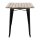 Bolero Bistro Esstisch Mangoholz-Lattenplatte Schwarz 1200mm