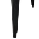 Bolero Bistro Esstisch Geschlitzte Mangoholzplatte Schwarzes Gestell 650mm