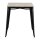 Bolero Bistro Esstisch Geschlitzte Mangoholzplatte Schwarzes Gestell 650mm