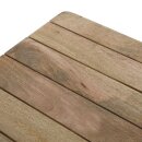 Bolero Bistro Esstisch Geschlitzte Mango Holzplatte Gewehrmetall Rahmen 650mm