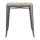 Bolero Bistro Esstisch Geschlitzte Mango Holzplatte Gewehrmetall Rahmen 650mm