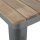 Bolero Bistro Esstisch Geschlitzte Mango Holzplatte Gewehrmetall Rahmen 650mm
