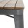 Bolero Bistro Esstisch Geschlitzte Mango Holzplatte Gewehrmetall Rahmen 650mm
