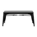 Bolero Bistro Metallbänke Schwarz 1000mm (2 Stück)