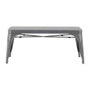Bolero Bistro Metall-Sitzbänke Gunmetal 1000mm (2...