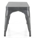 Bolero Bistro Metall-Sitzbänke Gunmetal 1000mm (2 Stück)