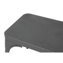 Bolero Bistro Metall-Sitzbänke Gunmetal 1000mm (2 Stück)