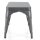 Bolero Bistro Metall-Sitzbänke Gunmetal 1000mm (2 Stück)