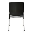 Bolero Elements Polypropylen Einfache Seitenstühle Schwarz (4 Stück)