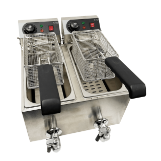 Elektro Tischfriteuse 2X4 L