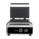 Combisteel Waffeleisen für 3 Brüssler Waffeln - Teflon-Antihaftbeschichtung, Edelstahl