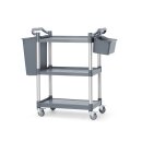 Amerbox Servierwagen mit 3 Etagen - aus Polypropylen, 800x420x(H)945 mm