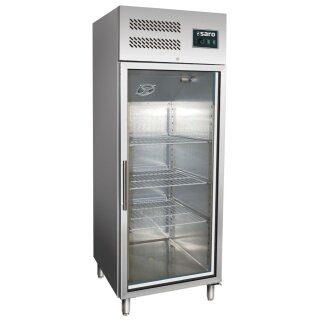 Edelstahl Kühlschrank mit 2/1 GN - Umluftkühlung, Automatische Abtauung
