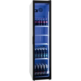 Saro Glastürkühlschrank SK 301 schmal - Umluft, 301 Liter, Automatische Abtauung