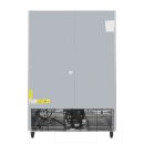 Gastro Kühlschrank Slimline 960 Liter - 2-türig, Edelstahl, mit Rollen
