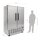 Gastro Kühlschrank Slimline 960 Liter - 2-türig, Edelstahl, mit Rollen