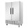 Gastro Kühlschrank Slimline 960 Liter - 2-türig, Edelstahl, mit Rollen