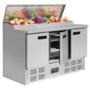 Gekühlte Saladette mit Deckel 8x 1/4 GN, 3 Türen