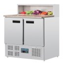 Polar Pizzatisch mit 2 Türen und Marmorplatte