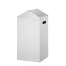 Mülleimer, HENDI, 80L, Silber, 350x350x(H)770mm