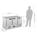Gekühlte Saladette mit Deckel 4x 1/1 GN, 3 Türen