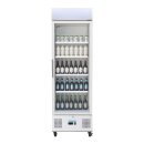 Polar Kühlschrank mit 1 Glastür - Umluftkühlung, 336 Liter, weiß