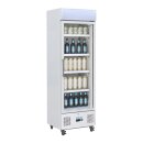 Polar Kühlschrank mit 1 Glastür - Umluftkühlung, 336 Liter, weiß