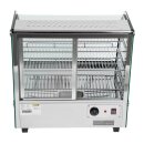 Buffalo Warmhaltevitrine 687x670x568mm mit 3 Roste 120 Liter und Rundumglas