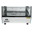 Buffalo Warmhaltevitrine 687x670x568mm mit 3 Roste 120 Liter und Rundumglas