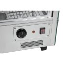 Buffalo Warmhaltevitrine 687x670x568mm mit 3 Roste 120 Liter und Rundumglas